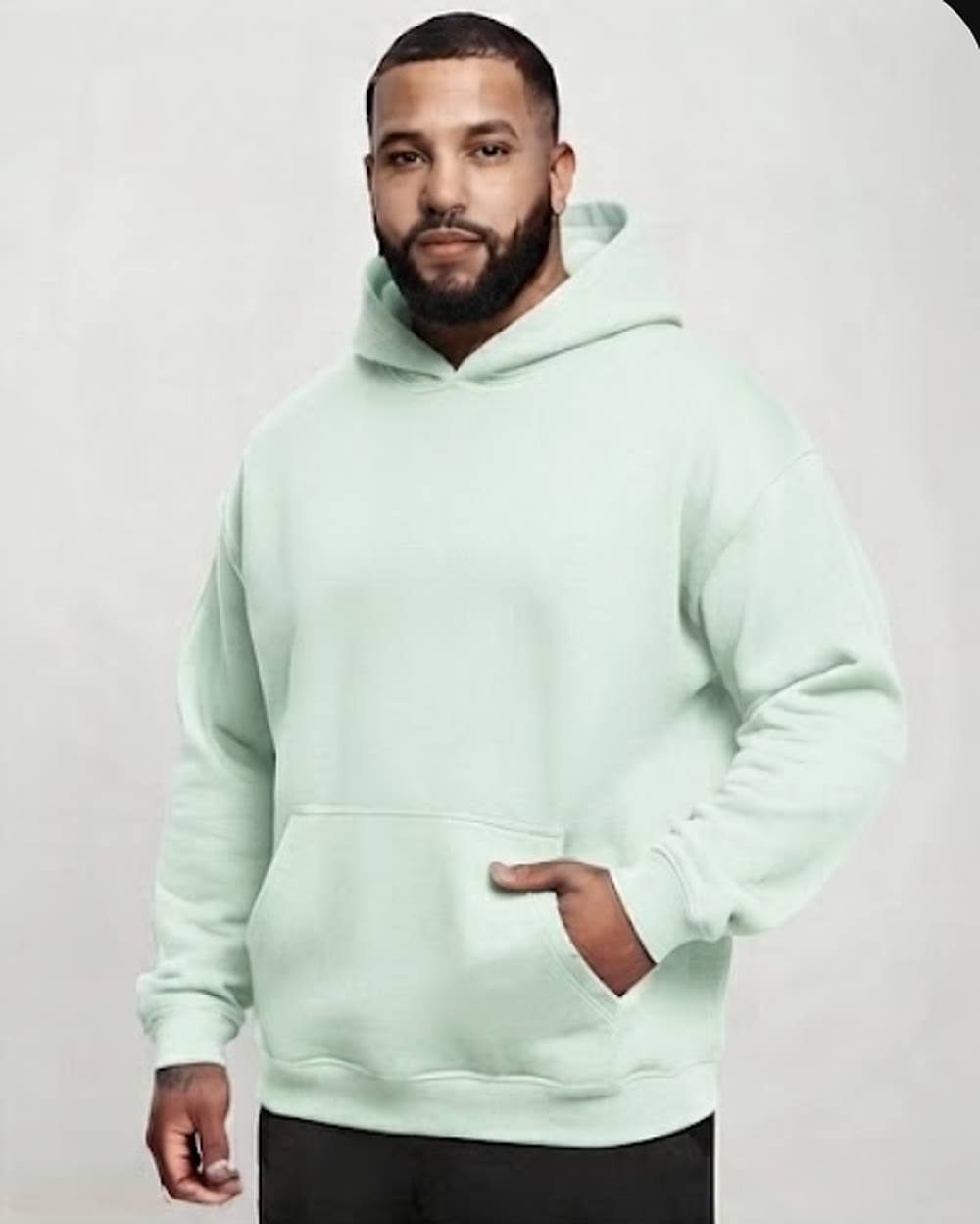 Oversized Hoodie — Aqua Green — view 2