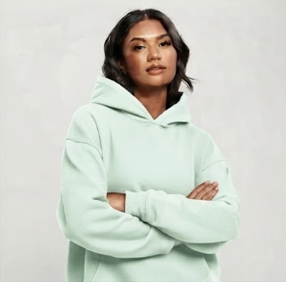 Oversized Hoodie — Aqua Green — view 4