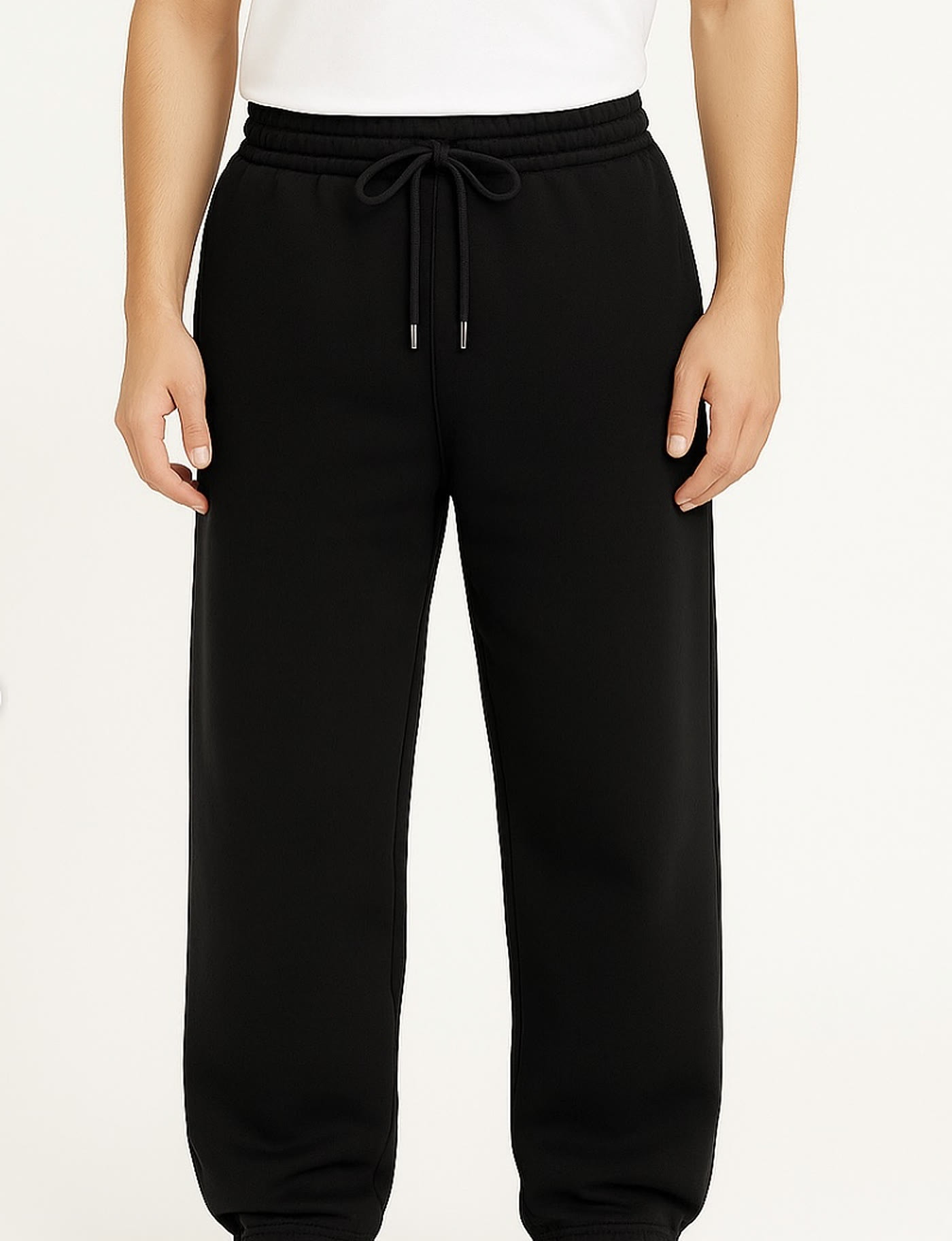 Relaxed Sweatpants — Black